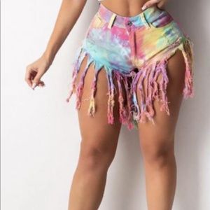 Fringe shorts